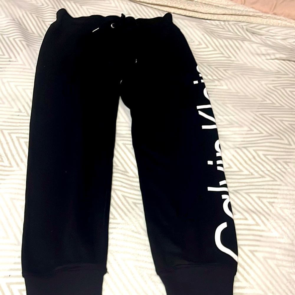 Calvin Klein. Size L. Black with white print